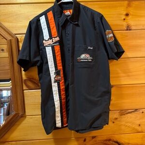 Harley-Davidson Thunder Creek Black Short-Sleeve Mechanic Shirt